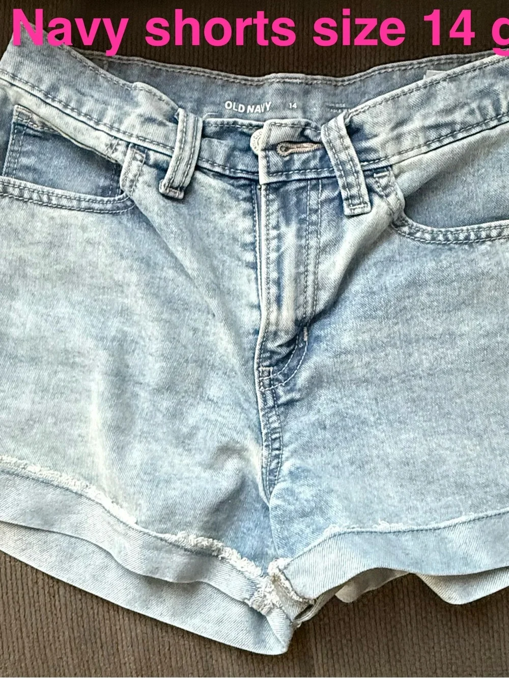 Old Navy Light Wash Denim Shorts - Pale Blue